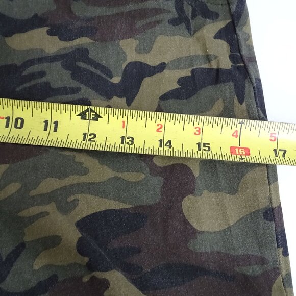 Mittoshop Camo Skinny Pants Leggings Women Size S Zippered Ankle Elastic Waist - Picture 10 of 12